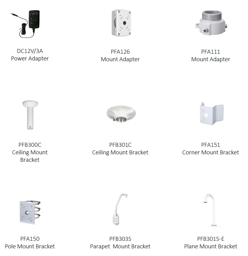 Opcjonalne akcesoria: