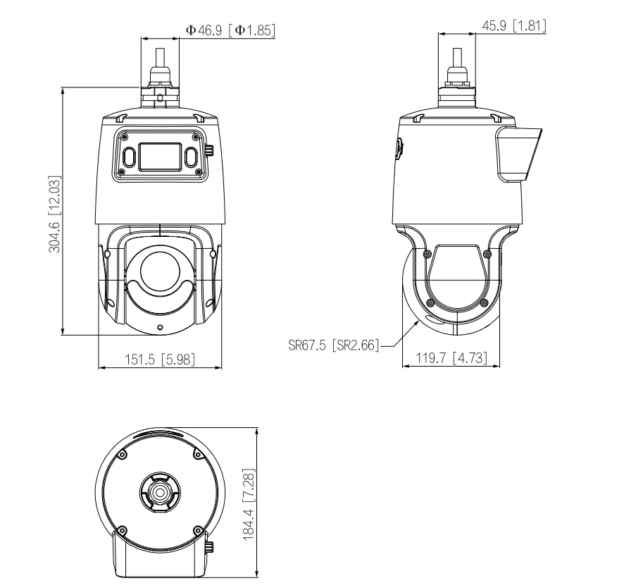 KAMERA IP DAHUA SDT4E425-4F-GB-A-PV1-0400