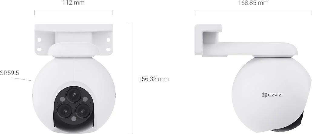 Kamera IP Ezviz H80f Multi z potrójnym obiektywem 12MPx (3 x 2K+)