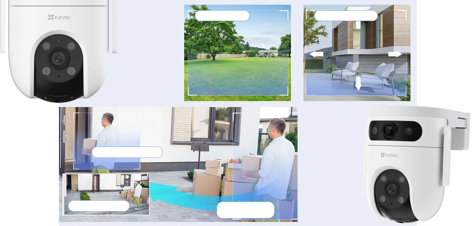 Dwuobiektywowa kamera IP EZVIZ H9C 3MPx + 3 MPx 2K - zobacz więcej, działaj mądrzej, o nic się nie martw