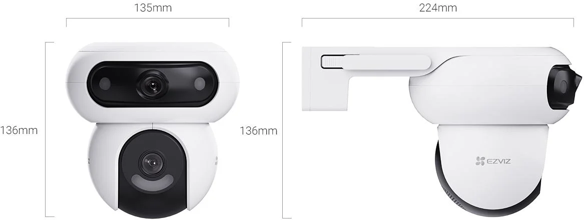 Kamera IP Ezviz HB90 z panelem solarny 8W dual 4MP+4MP Wi-Fi AOV