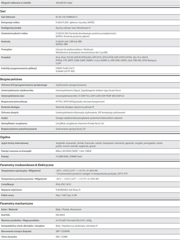 kamera ip hanwha ane l7012l 0dc826f224434be2b513c34591bfa204