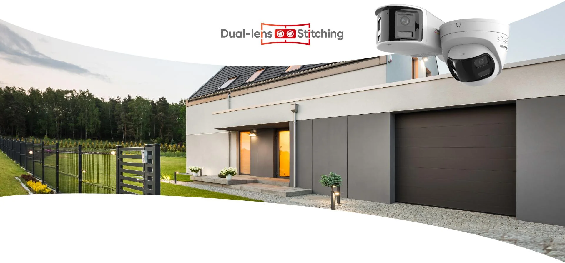Panoramiczny widok 180° dzięki technologii Dual-Lens Stitching od Hikvision