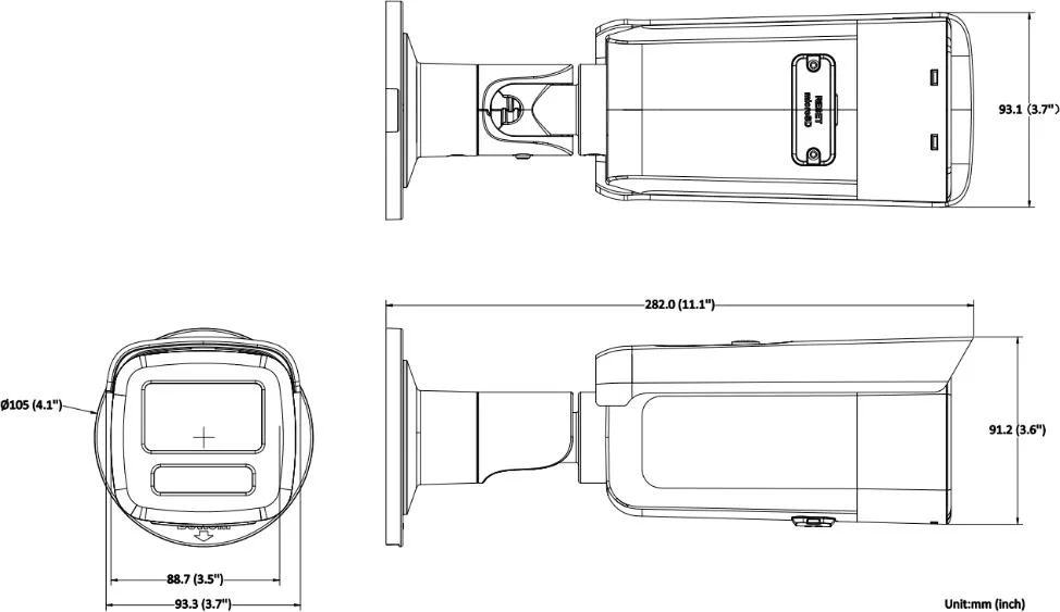 Kamera IP Hikvision DS-2CD2T66G2H-4I 2.8mm EF BLACK PL