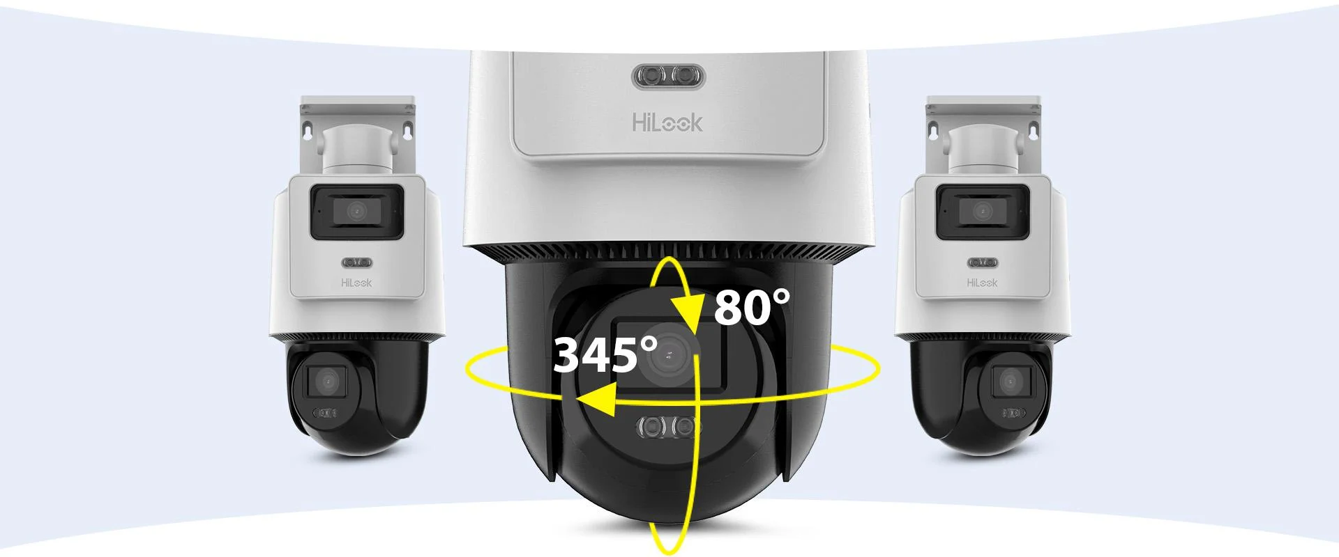 Pełna elastyczność obserwacji – obrót 345° i pochylenie 80°