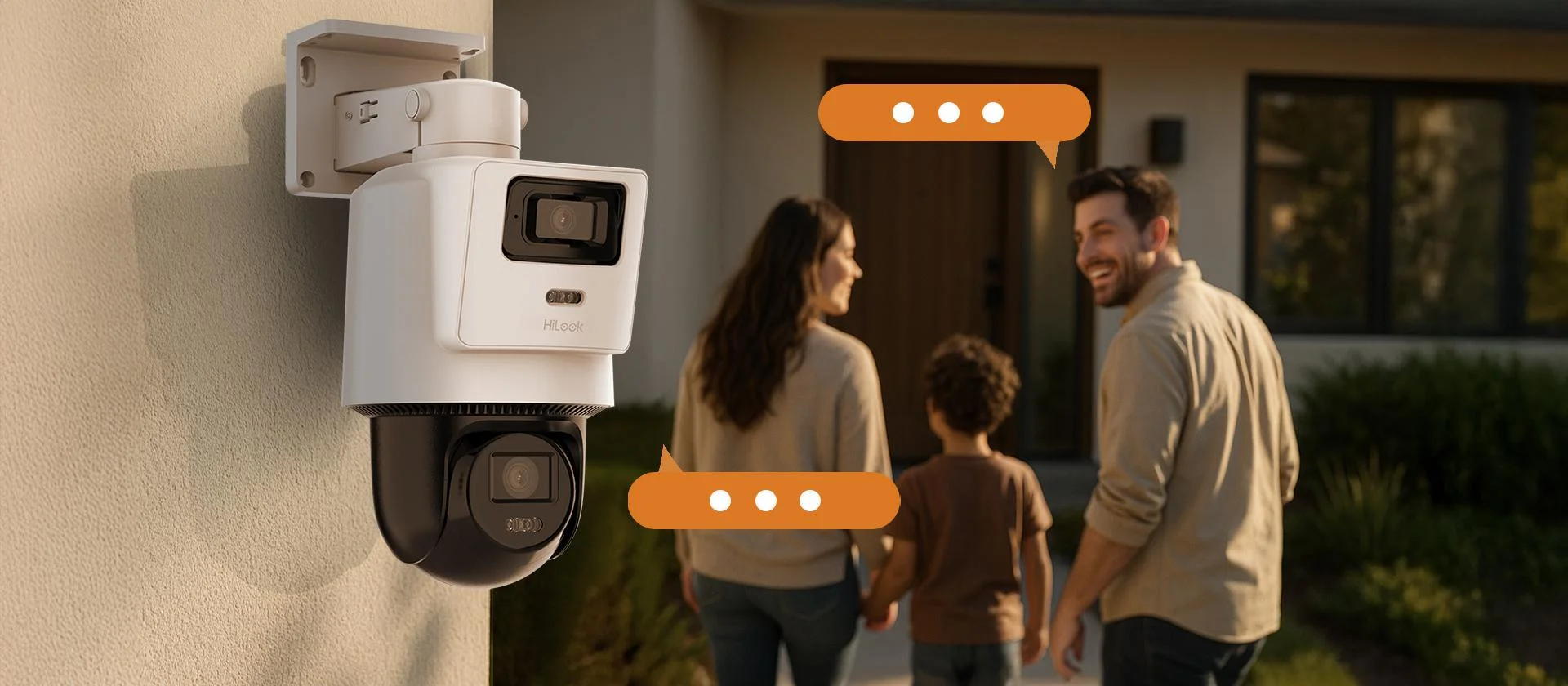 Dwukierunkowa komunikacja audio – mikrofon i głośnik wbudowany w kamerę