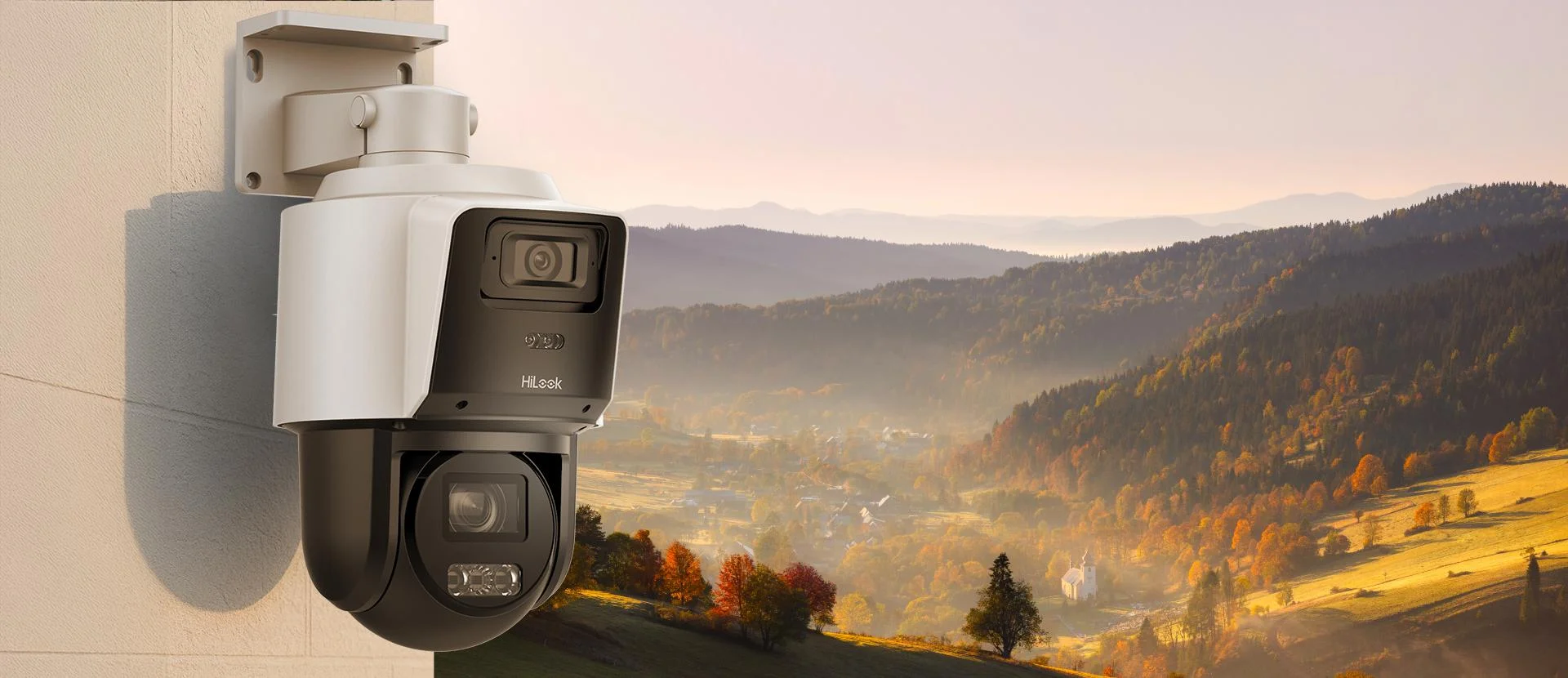 Kamera obrotowa IP Hilook PTZ-D4-Pro – 2 obiektywy 4MP + 4× zoom optyczny