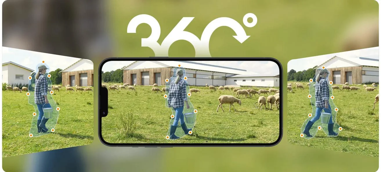 Panoramiczny obrót i pochył dla ochrony w 360°