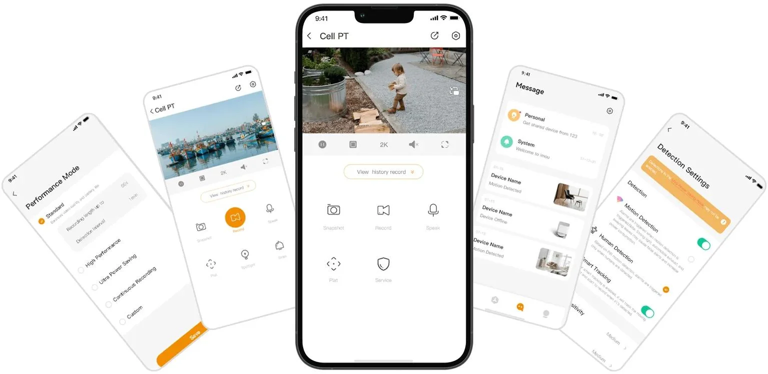 Obsługa kamery z poziomu aplikacji mobilnej i zróżnicowane opcje przechowywania danych