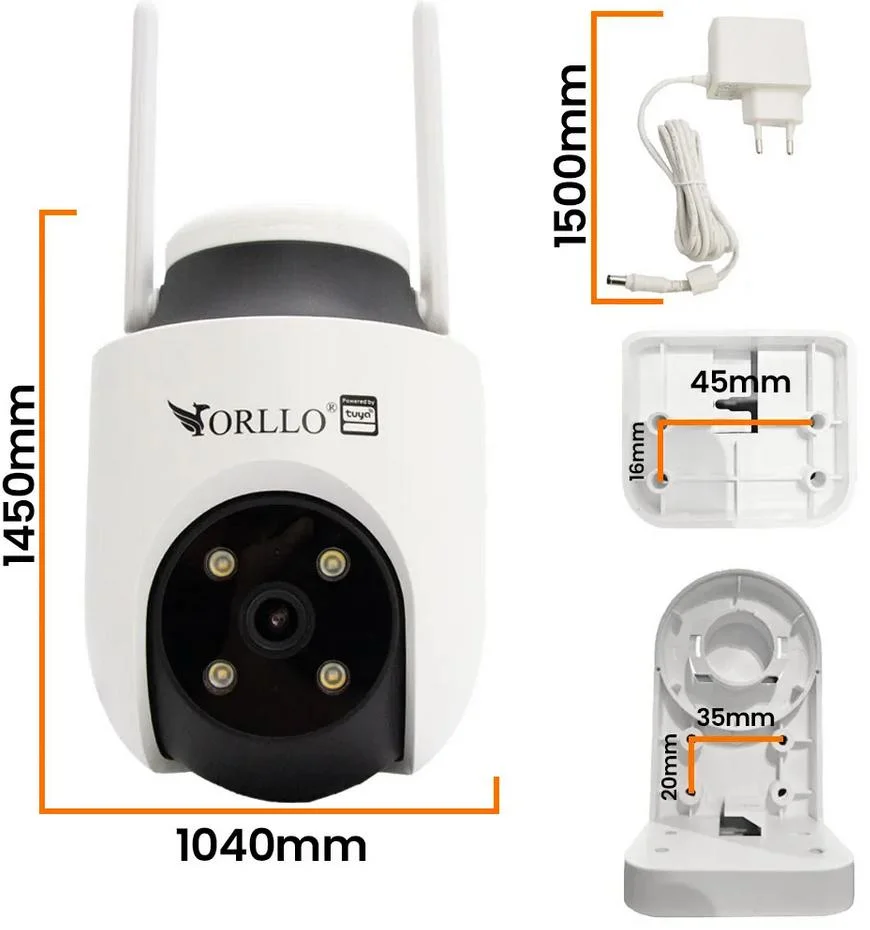 Kamera IP Orllo TZ6 4K Zewnętrzna Obrotowa Wi-Fi