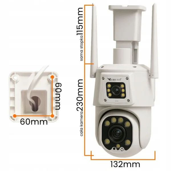 kamera ip orllo tz8 dual z panelem solarnym sm6030 pro fbb930b942e54306bce8b0bdb2182489