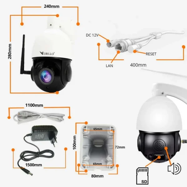 kamera ip orllo z10 wifi poe z panelem fotowoltaicznym sm603 060599afdd7d48a39c6522b9b2bc7f9a