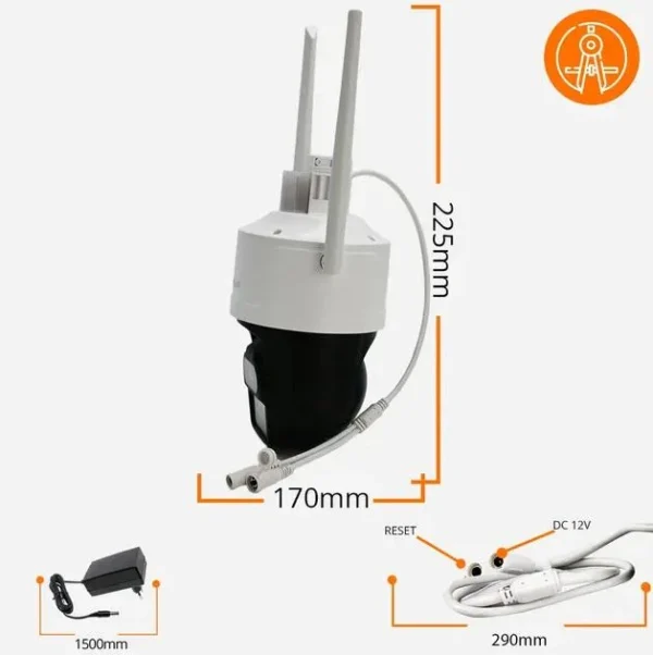 kamera ip orllo z17 ultra 4k zewnetrzna obrotowa gsm na kart 9187c63be3b04783a66341233d0ff286