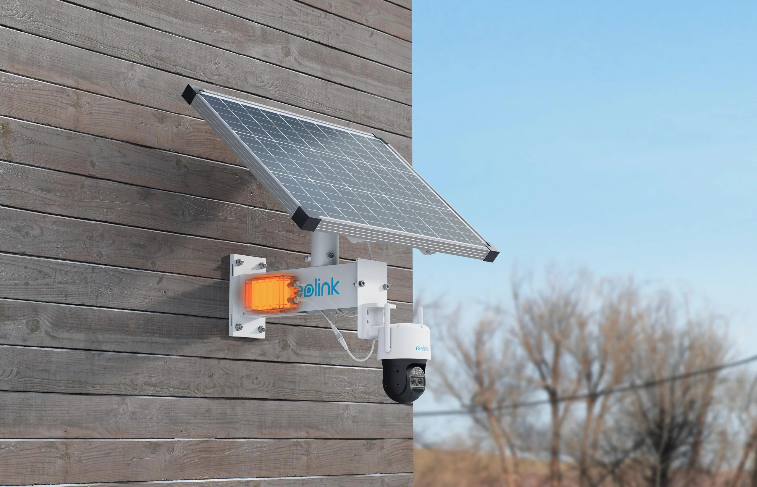 Reolink TrackMix 2K 4MPx LTE Plus z panelem solarnym Reolink Plus - nowoczesna kamera zewnętrzna IP z dwoma obiektywami