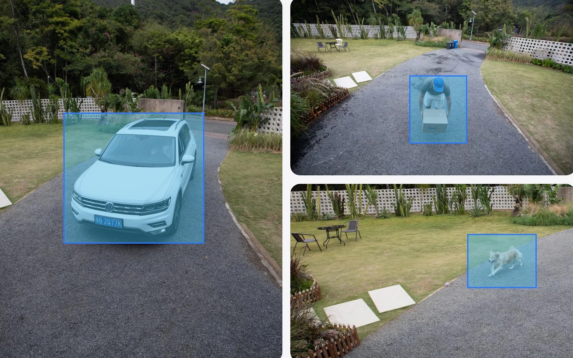 Inteligentne wykrywanie osób i zwierząt domowych