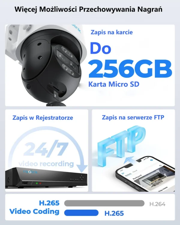 kamera ip reolink trackmix wifi obrotowa series w760 f79388a4227f43fd99086ff13aceaf3e