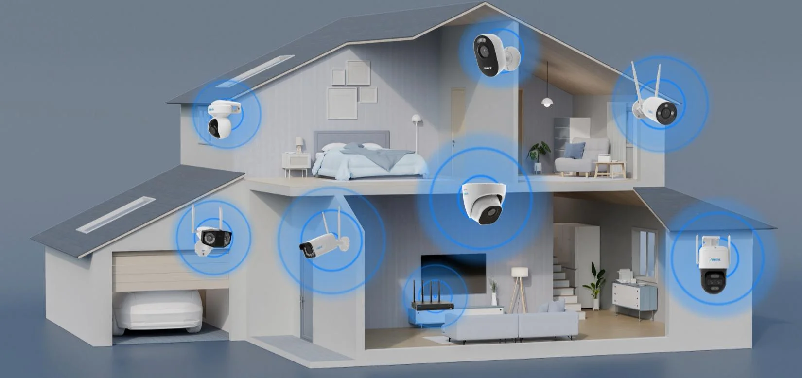 Zintegruj kamerę z systemem Reolink i chroń cały dom w jakości 4K