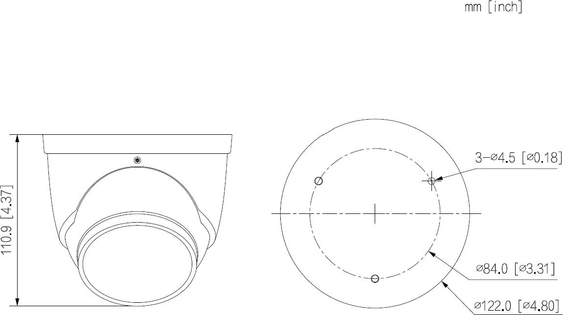 KAMERA IP TIOC 3.0 DAHUA IPC-HDW3549H-AS-PV-0280B-S5-BLACK