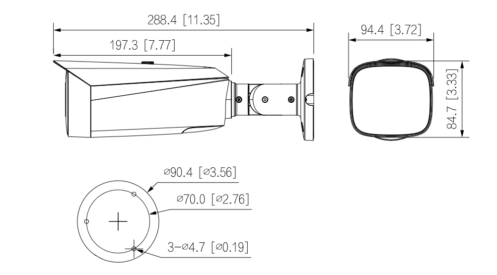 KAMERA IP TIOC 3.0 DAHUA IPC-HFW3549T1-AS-PV-0280B-S5