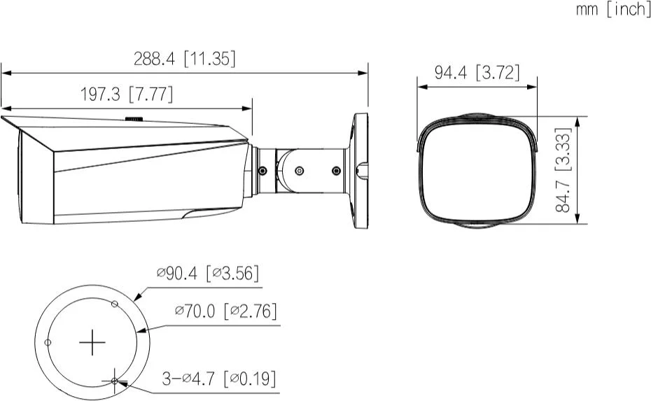 Kamera IP TIOC 3.0 Dahua IPC-HFW3849T1-ZAS-PV-2712-PRO
