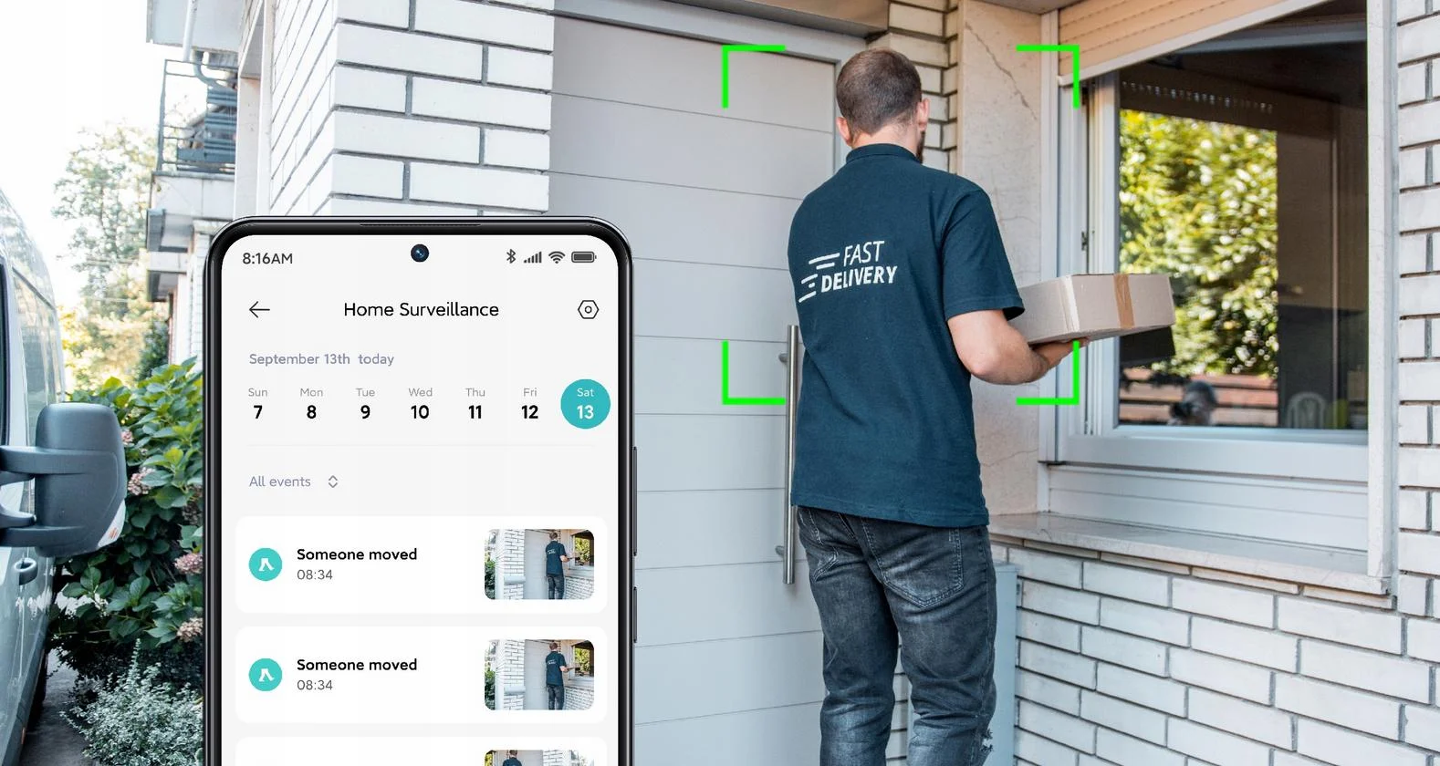 Xiaomi Outdoor Camera CW400 - inteligentna detekcja ludzi, alarm dźwiękowy i świetlny, powiadomienia w aplikacji