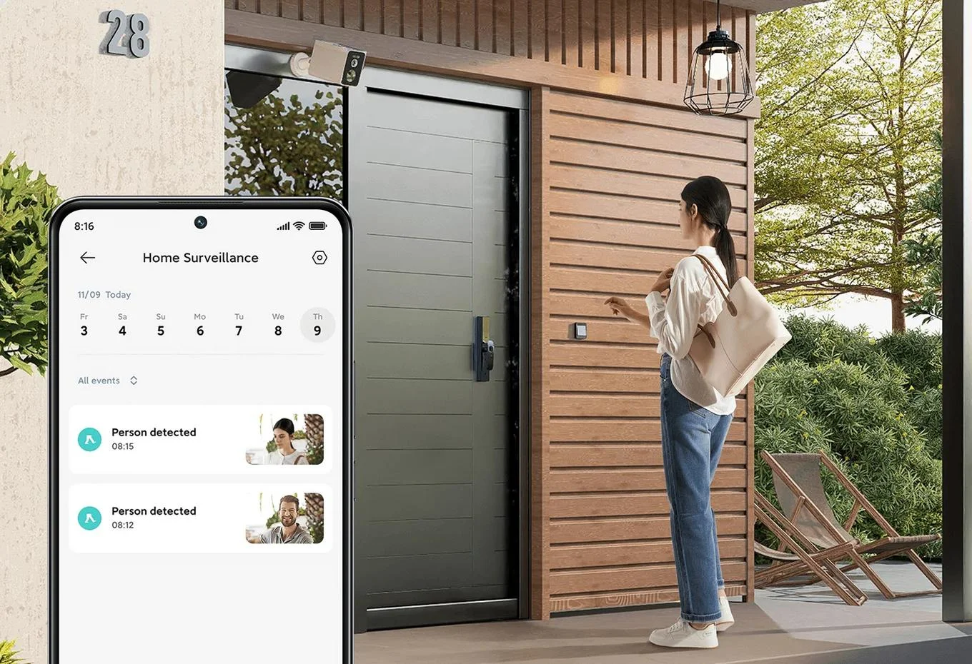 Zewnętrzna kamera monitorująca IP Wi-Fi Xiaomi BW400 Pro - precyzyjna technologia detekcji ludzkich sylwetek