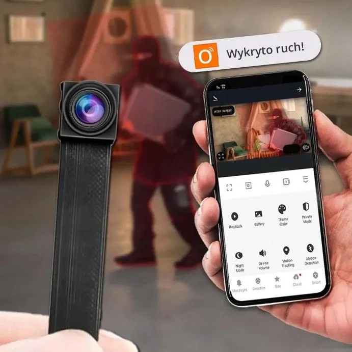 Mini Kamera Wi-Fi z darmową aplikacją ORLLO SMART / TUYA