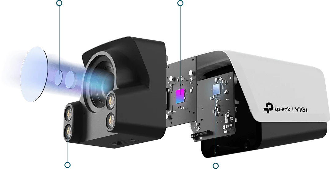 Zewnętrzna kamera sieciowa bullet 4 MPx TP-Link Vigi C340S — jak działa technologia nocnej wizji ColorPro?