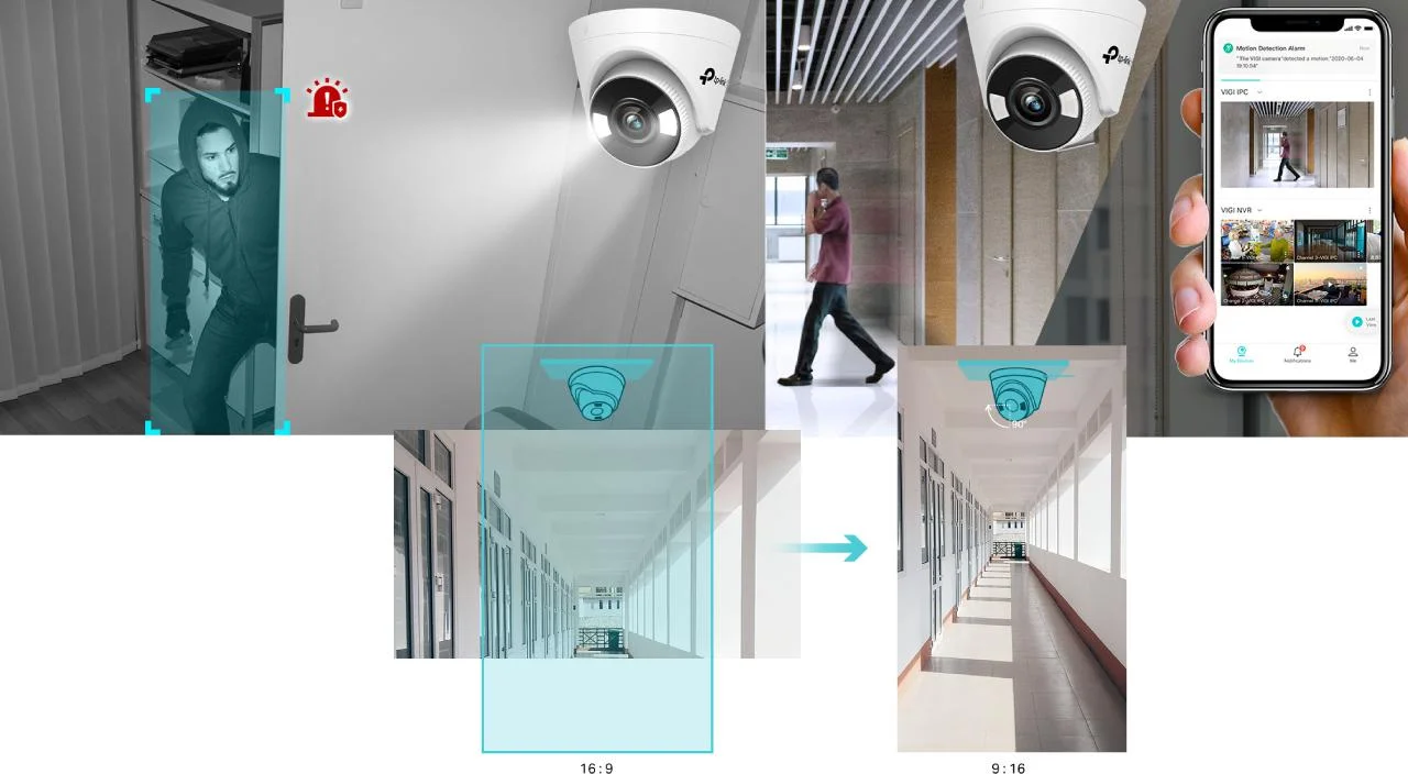 TP-Link VIGI C450 (2.8mm) - poznaj pozostałe funkcje i możliwości inteligentnej kamery sieciowej typu Turret: