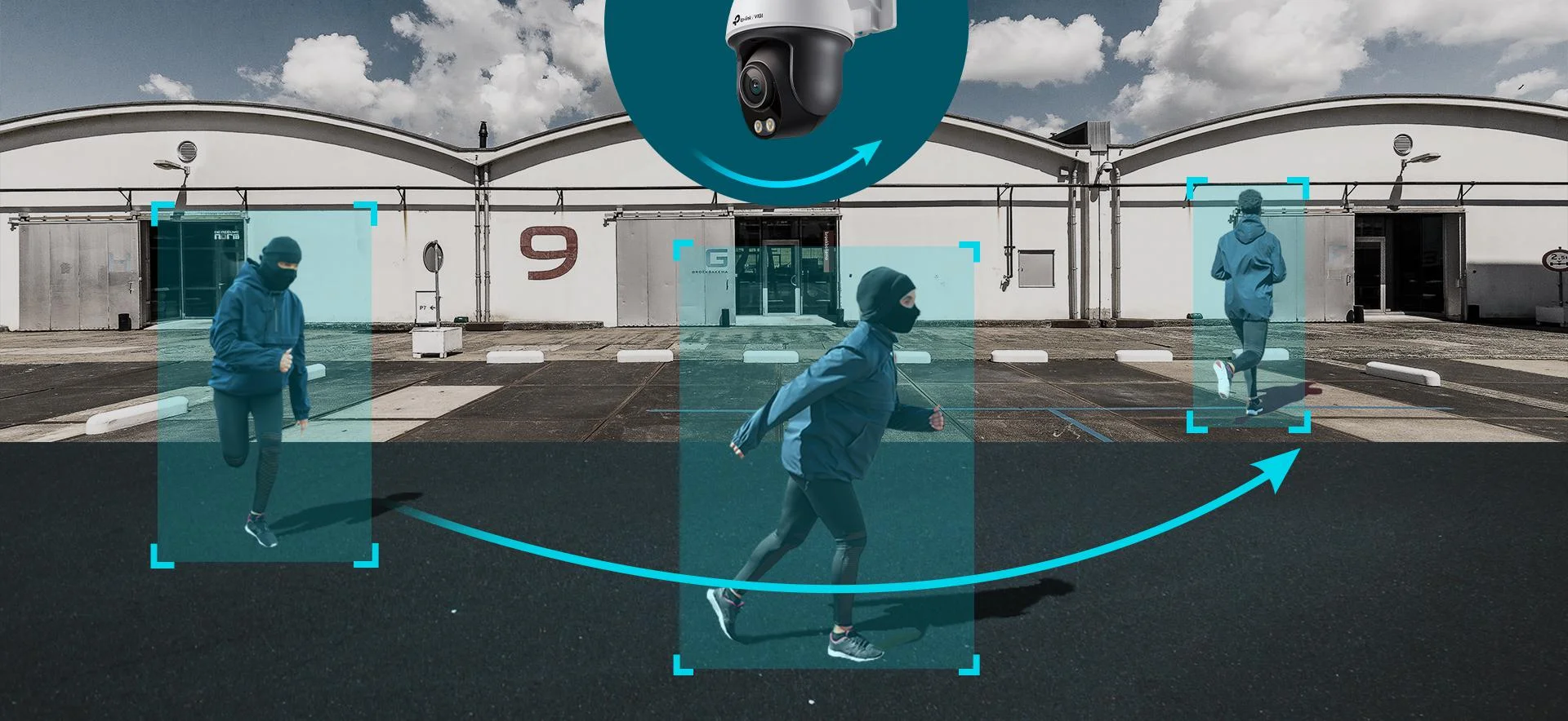 Obrotowa kamera sieciowa TP-Link VIGI C540S 4MPx - automatyczne śledzenie osób i pojazdów, płynne i długie nagrania