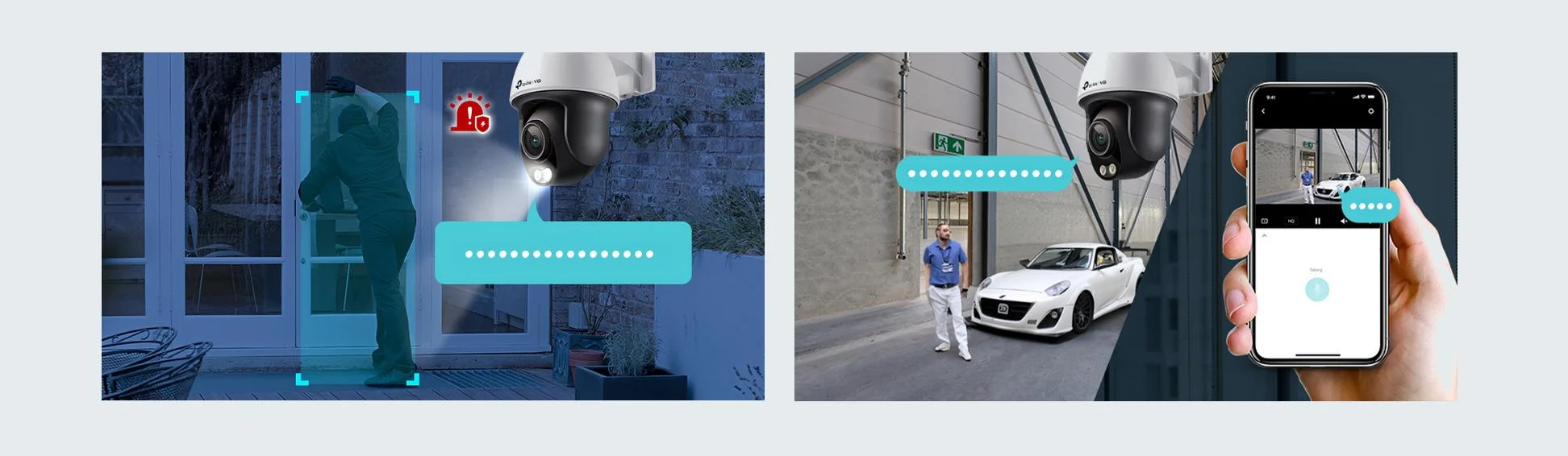 Obrotowa kamera sieciowa TP-Link VIGI C540S 4MPx - aktywna ochrona i dwukierunkowa transmisja audio
