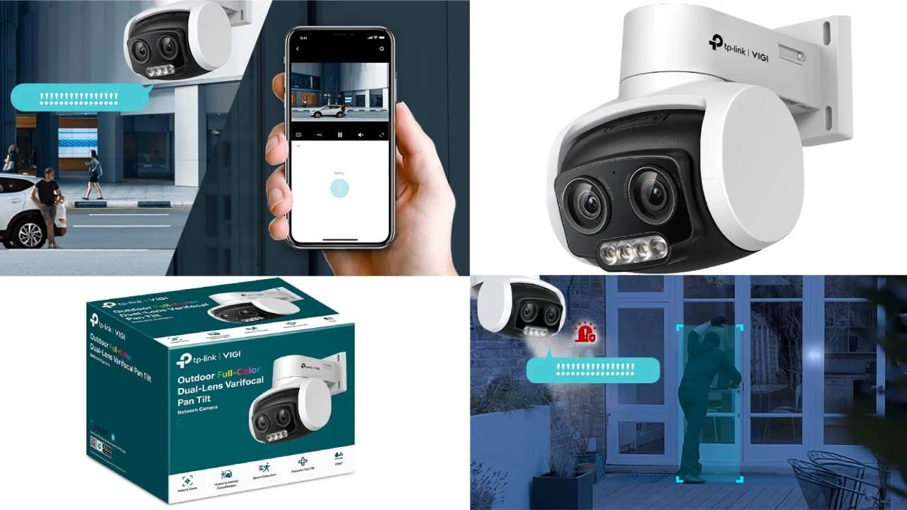 Kamera IP TP-LINK VIGI C540V 4MPx - aktywna ochrona przez cały czas, dzięki dwukierunkowej transmisji audio