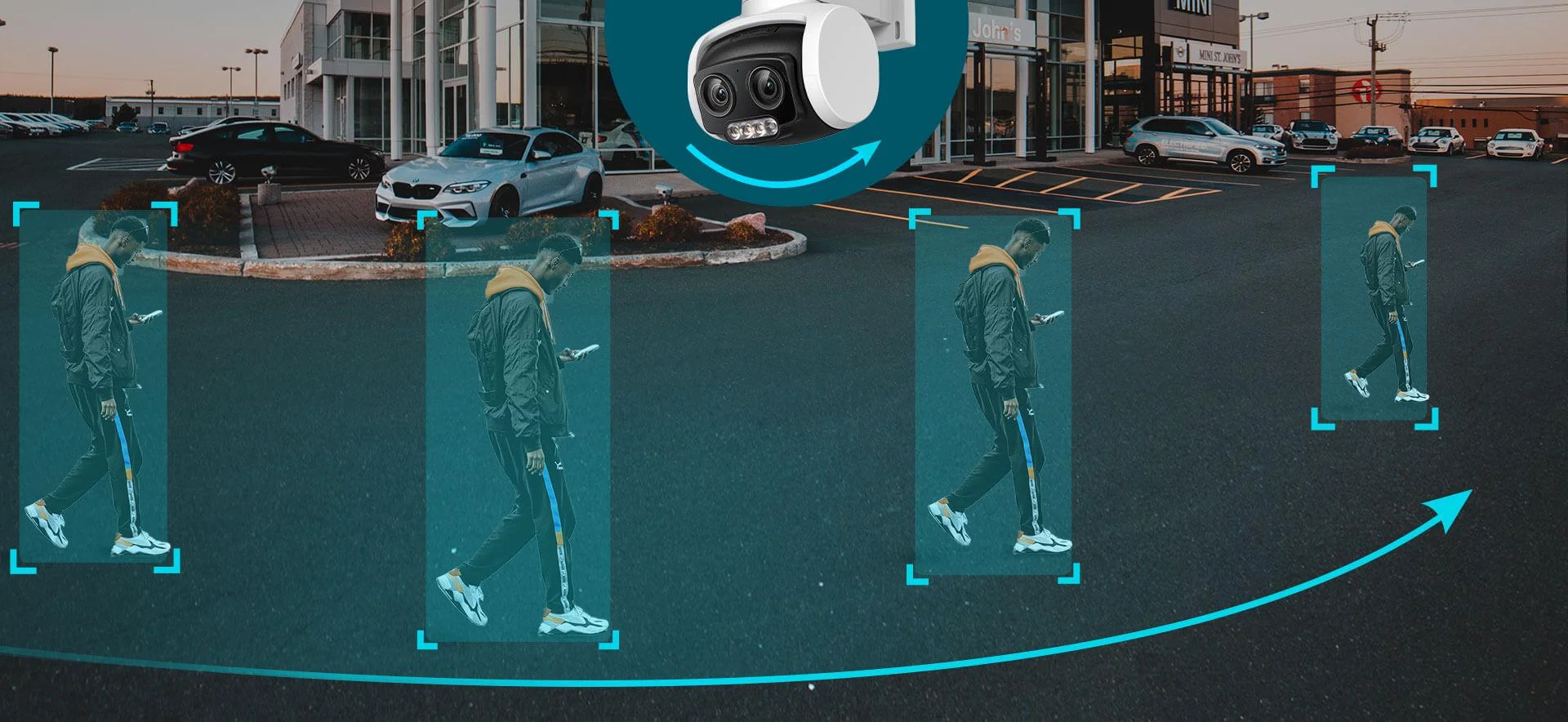 Kamera IP TP-LINK VIGI C540V 4MPx - zintegrowane układy AI dla doskonałego odróżniania i śledzenia