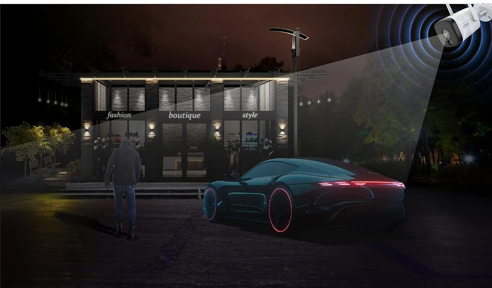 Zapewnia natychmiastowe alarmy odstraszające intruzów