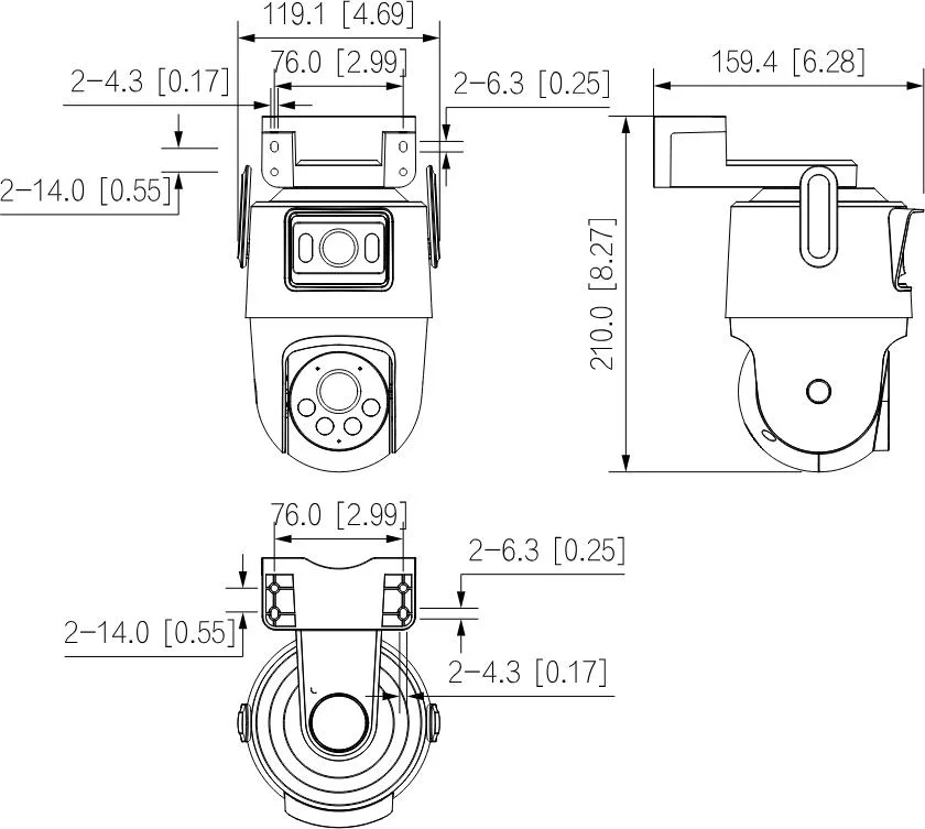 Kamera WI-FI Dahua P3D-3F-PV-P-0280B/0600B-PRO