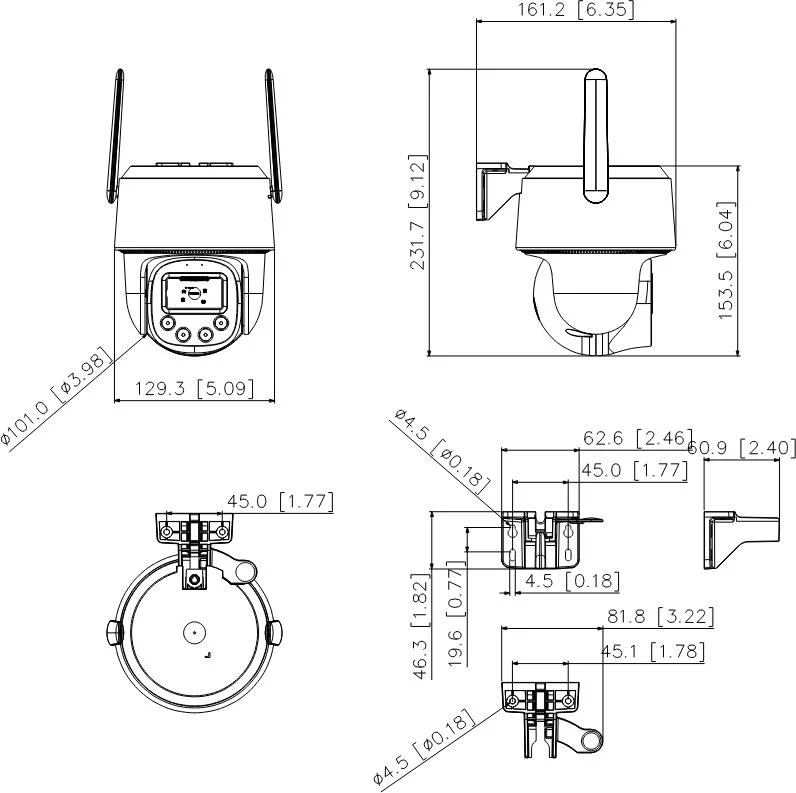Kamera WI-FI Dahua P8F-PV-0360B-PRO