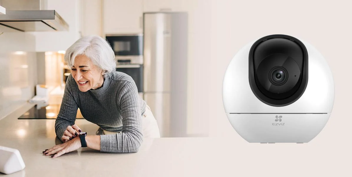 Zaawansowana kamera domowa IP EZVIZ H6 3K Wi-Fi 360° - inteligentna integracja z asystentami głosowymi dla wygodnego sterowania