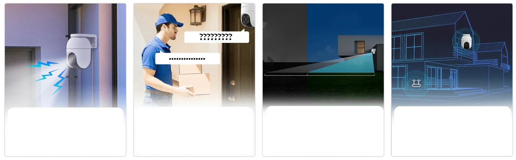 Obrotowa kamera monitorująca Wi-Fi EZVIZ CS-C8c 2K+ 4MPx 360° - moc przydatnych funkcji dla 100% bezpieczeństwa