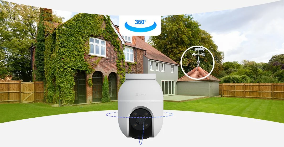 Obrotowa kamera monitorująca Wi-Fi EZVIZ CS-C8c 2K+ 4MPx 360° - monitoruj całą okolicę w rozdzielczości 2K⁺