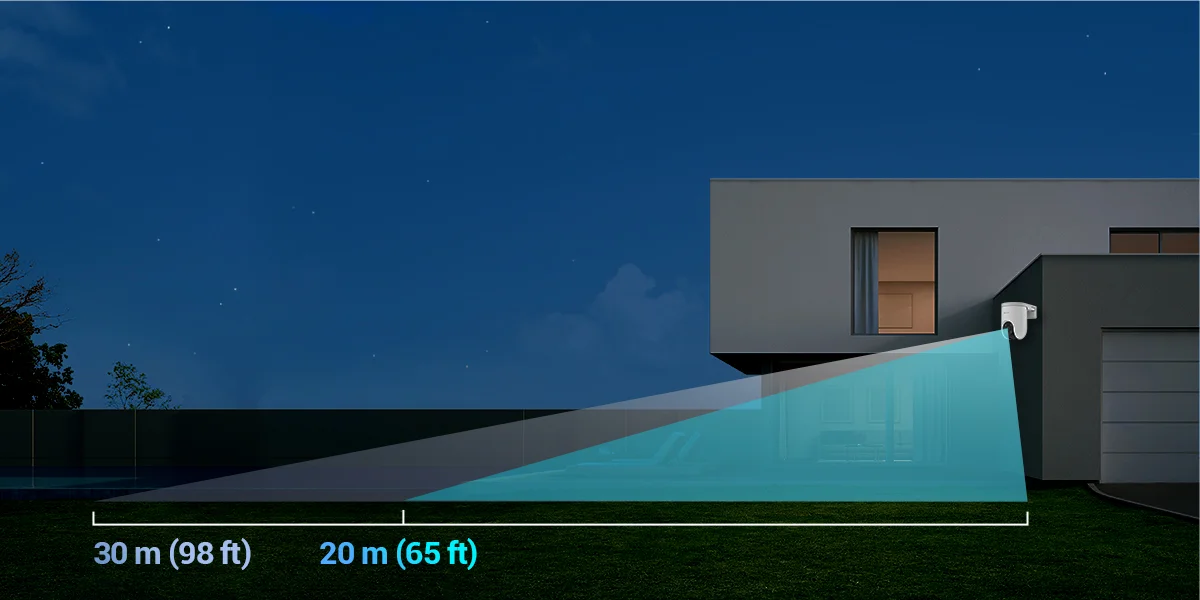 Kamera monitorująca 4G 2K 3MPx EZVIZ CS-H8c - zaprojektowana z myślą o ochronie przez całą noc, dzięki 3 trybom wizji nocnej