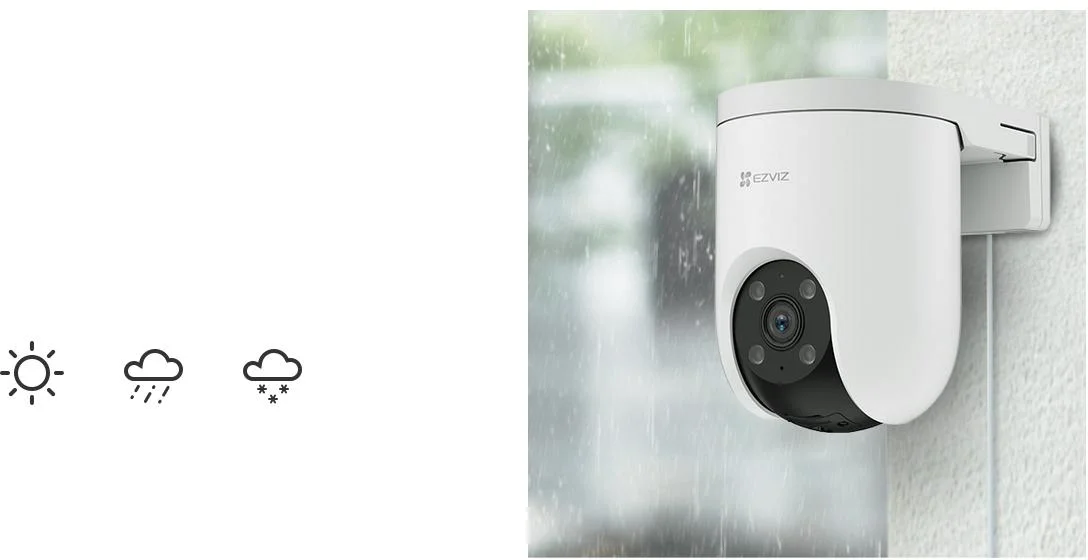 Kamera monitorująca 4G 2K 3MPx EZVIZ CS-H8c - dyskretny wygląd, odporność na trudne warunki atmosferyczne