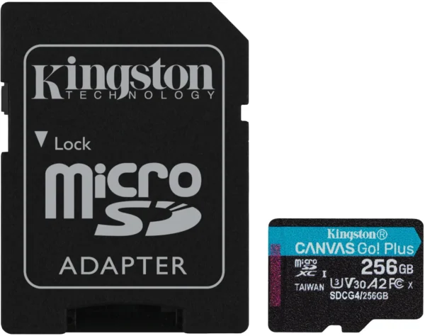 karta pamieci microsd 256gb kingston canvasgo plus 200mbs a2 f8c870f929ab4cb1b9d34aba1b15ace7