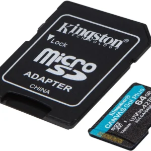 karta pamieci microsd 64gb kingston canvasgo plus 200mbs a2 cf4dcf4476604307aae7892dc22c82ef