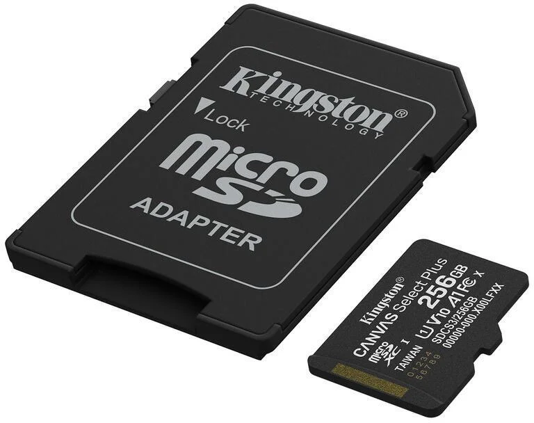 Karta pamięci microSD Kingston Canvas Select Plus microSDXC C10 UHS-I 256GB