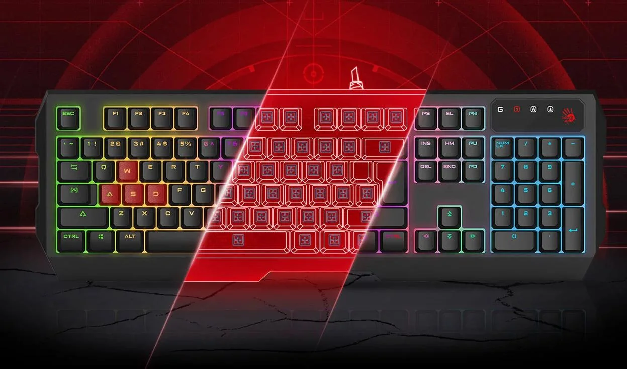 A4Tech Bloody B140N – klawiatura do gier z neonowym podświetleniem