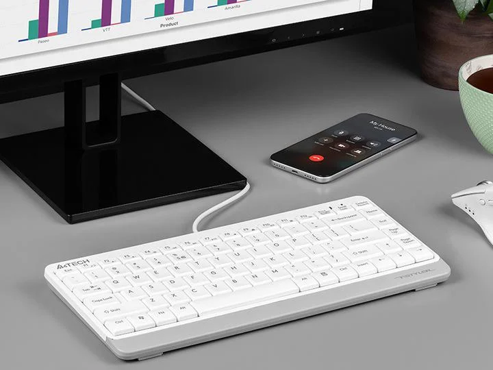 Klawiatura przewodowa A4tech FStyler FK11 biały