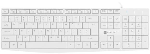 klawiatura przewodowa natec nautilus slim biay 6dadc92889e440fb9d21717d2424429b