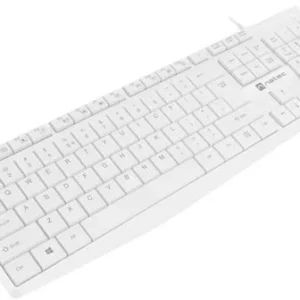 klawiatura przewodowa natec nautilus slim biay afcb90a35e724312ac936bc599a5270e
