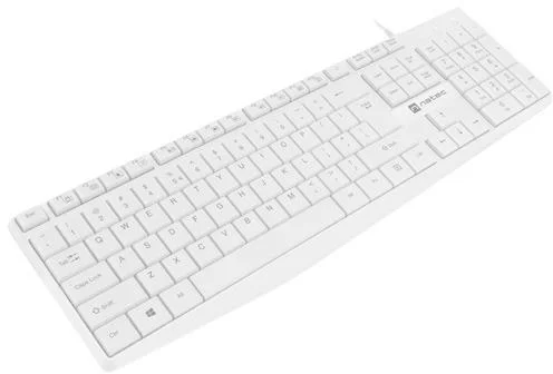 klawiatura przewodowa natec nautilus slim biay afcb90a35e724312ac936bc599a5270e