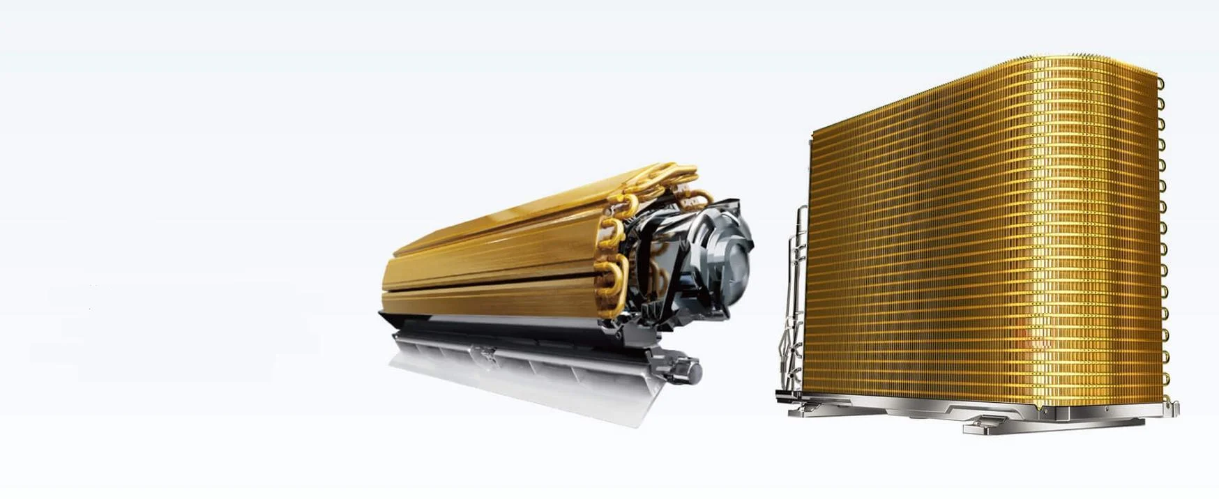 Klimatyzacja Rotenso Ukura U50X 5,3kW WiFi 4D - ochrona antykorozyjna: pozłacane lamele w obu jednostkach